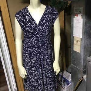 Chaps Navy & White Lauren Dress
